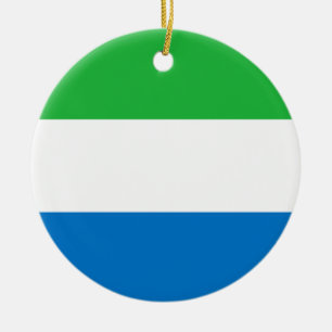 Flag of Sierra Leone Ceramic Ornament