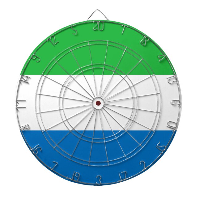 Flag of Sierra Leone Dartboard (Front)
