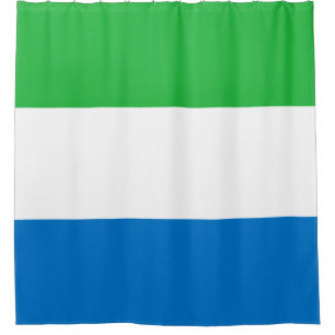 Flag of Sierra Leone Shower Curtain