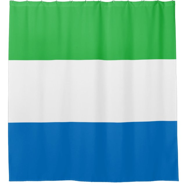 Flag of Sierra Leone Shower Curtain (Front)