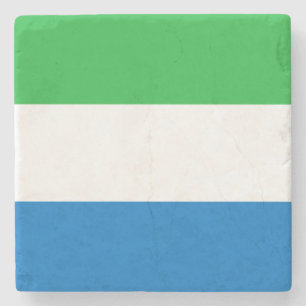 Flag of Sierra Leone Stone Coaster