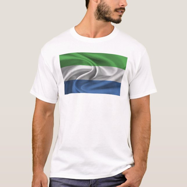 Flag Of Sierra Leone T-Shirt (Front)