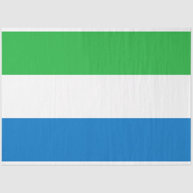 Flag of Sierra Leone Tissue Paper (Front)
