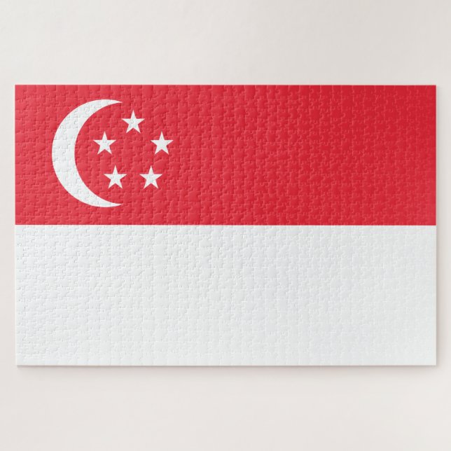 Flag of Singapore Jigsaw Puzzle (Horizontal)