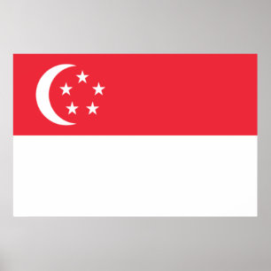 Flag of Singapore Poster