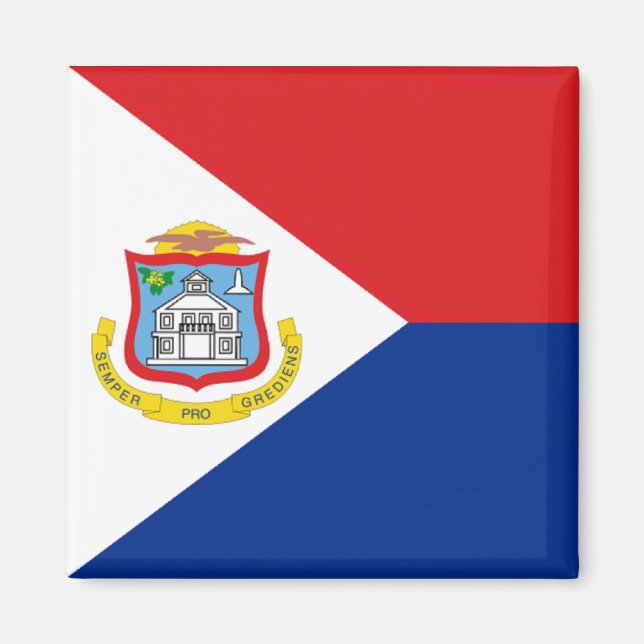 Flag of Sint Maarten Magnet (Front)
