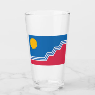 Flag of Sioux Falls (North Dakota) Glass