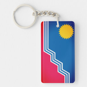 Flag of Sioux Falls, South Dakota Keychain