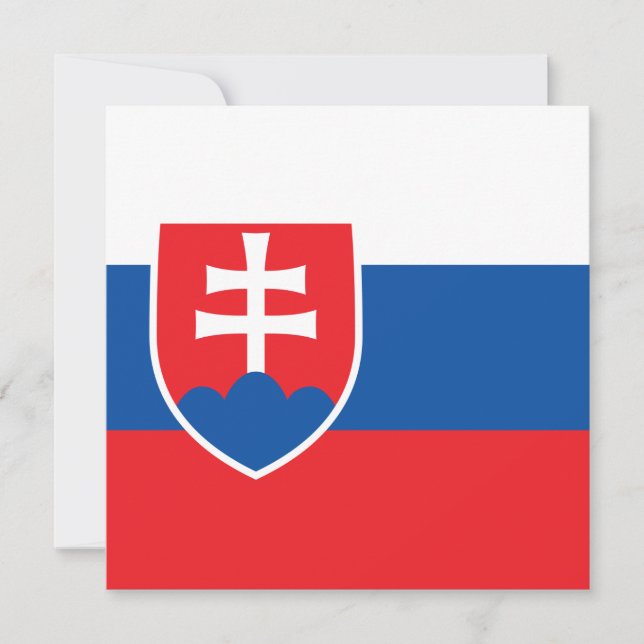 Flag of Slovakia Card (Front)