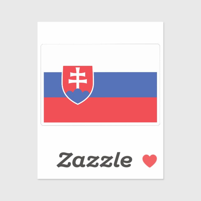 Flag of Slovakia custom-cut  (Sheet)
