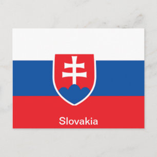 Flag of Slovakia Postcard