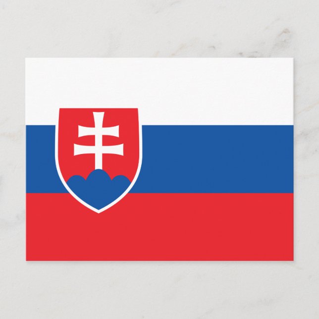 Flag of Slovakia Postcard (Front)