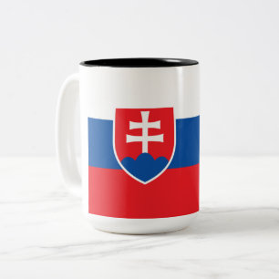 Flag of Slovakia Two-Tone Coffee Mug