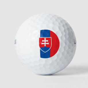 flag of Slovakia (vertical variant) Golf Balls