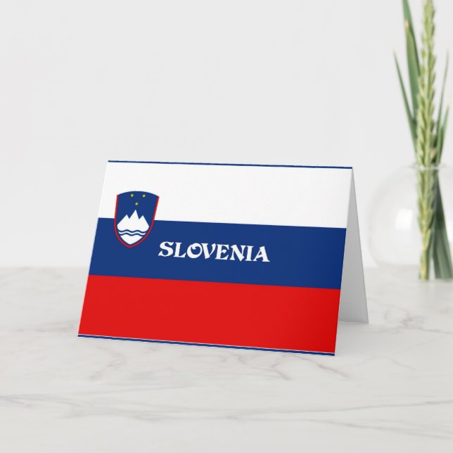 Flag of Slovenia Card (Front)