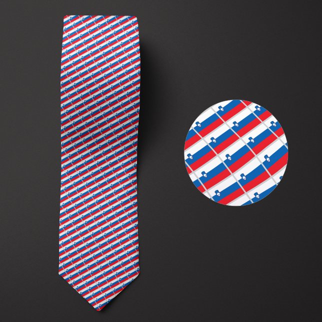 Flag of Slovenia Pattern Tie (Creator Uploaded)