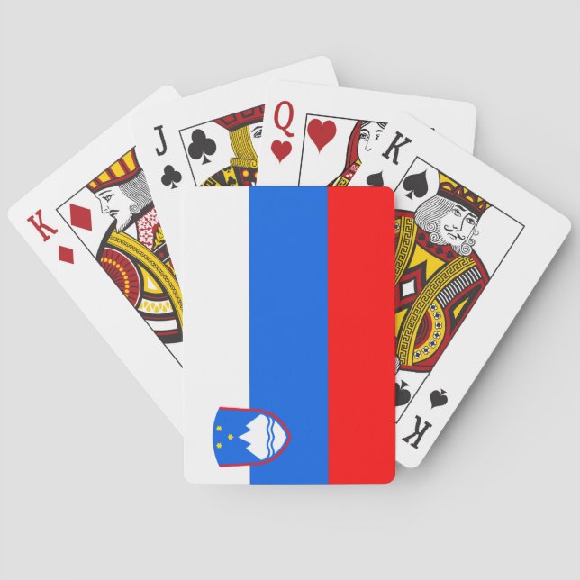 Flag of Slovenia Playing Cards (Back)