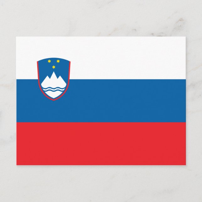 Flag of Slovenia Postcard (Front)
