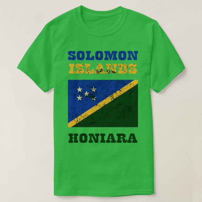 Flag of Solomon Islands 1 T-Shirt (Design Front)