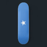 Flag of Somalia Skateboard<br><div class="desc">This design features the national flag of Somalia (officially known as the Federal Republic of Somalia), which is a country in the Horn of Africa. Somalia has the longest coastline on Africa's mainland. Somalia is bordered by Ethiopia to the west, Djibouti to the northwest, the Gulf of Aden to the...</div>