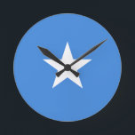 Flag of Somalia Wall Clock<br><div class="desc">Flag of Somalia Wall Clock</div>