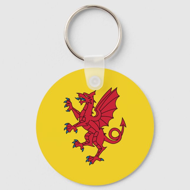 Flag of Somerset Keychain (Front)