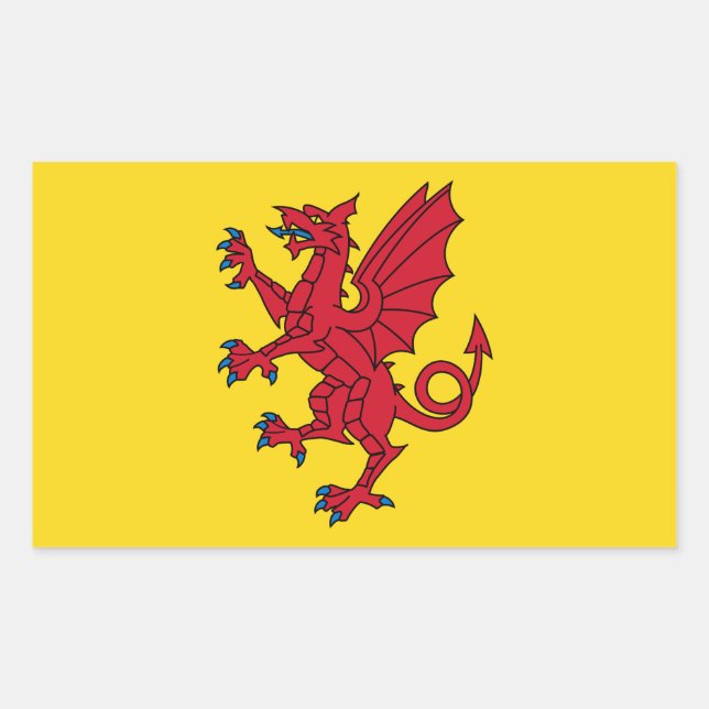 Flag of Somerset Rectangular Sticker (Front)