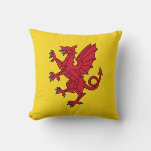 Flag of Somerset Throw Pillow