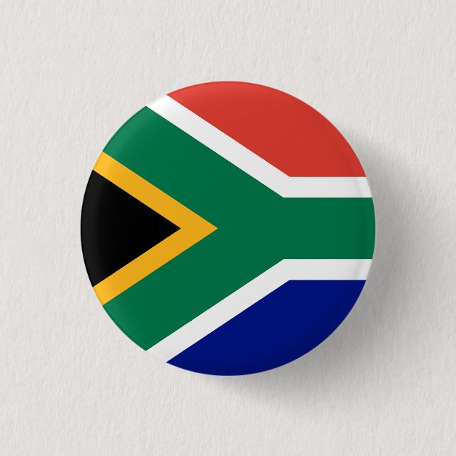 Flag of South Africa 3 Cm Round Badge (Front)