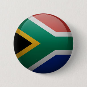 Flag of South Africa 6 Cm Round Badge