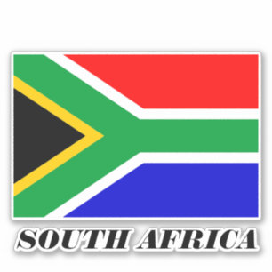 Flag of South Africa, labelled