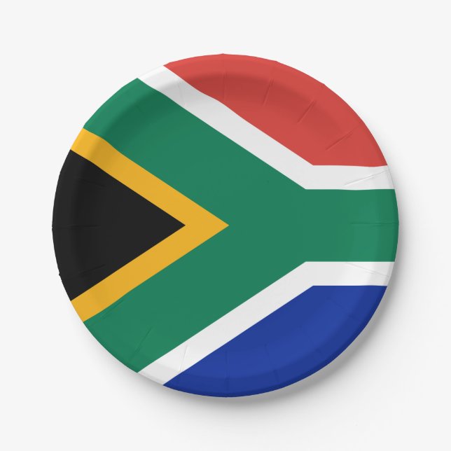 Flag of South Africa Paper Plates (Front)