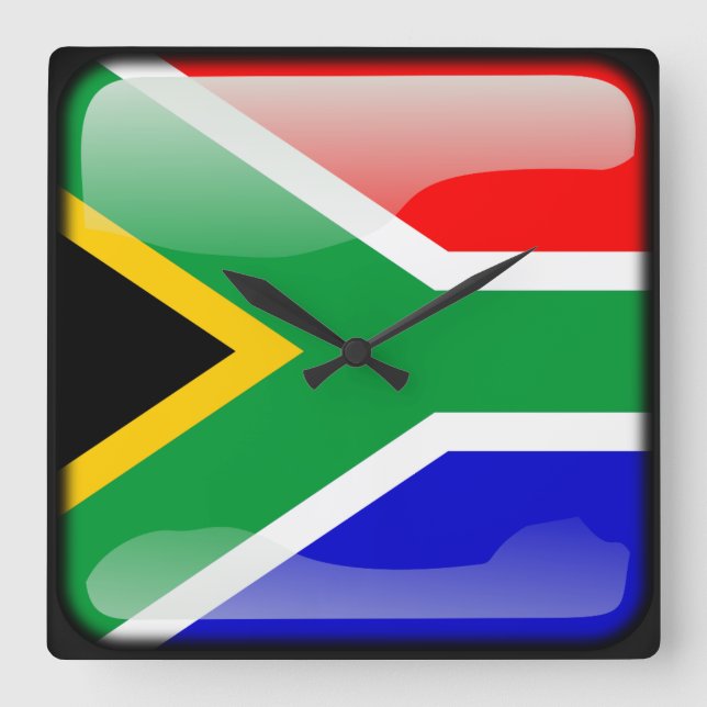 Flag of South Africa Square Wall Clock (Front)
