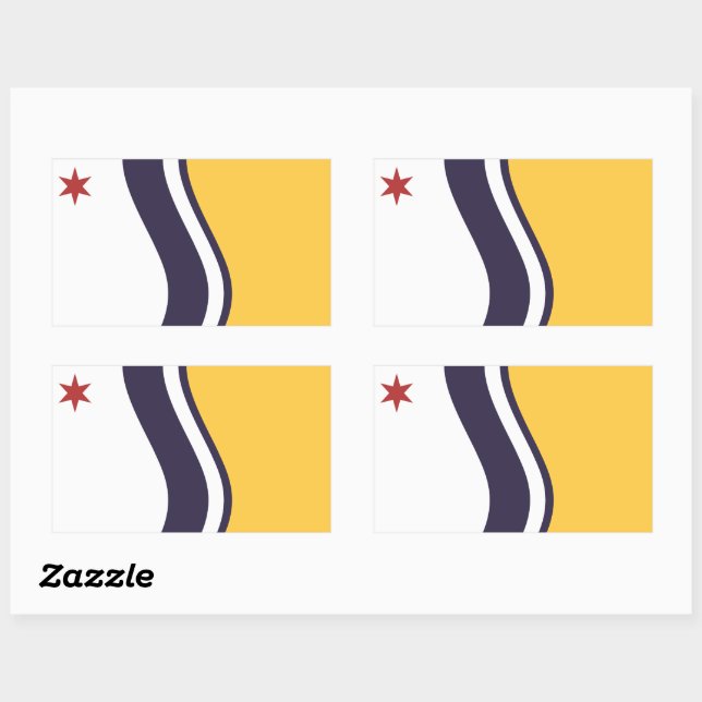 Flag of South Bend, Indiana Rectangular Sticker (Sheet)
