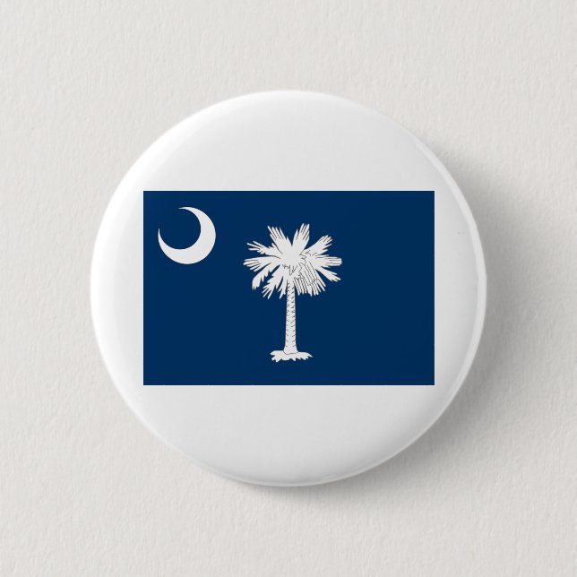 Flag of South Carolina 6 Cm Round Badge (Front)