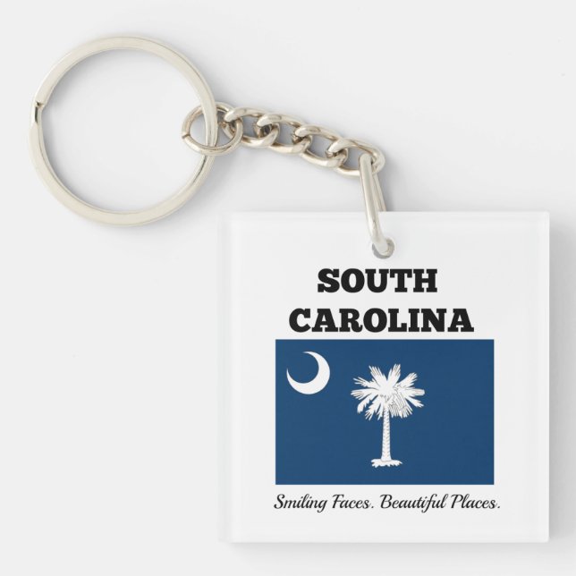 Flag of South Carolina Key Ring (Front)