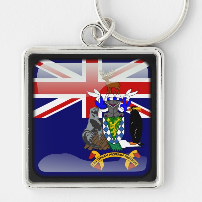Flag of South Georgia Key Ring (Front)
