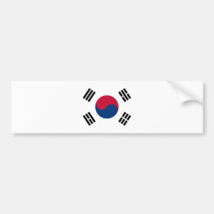 Flag of South Korea - 태극기 - 대한민국의  Bumper Sticker