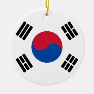 Flag of South Korea Ceramic Ornament