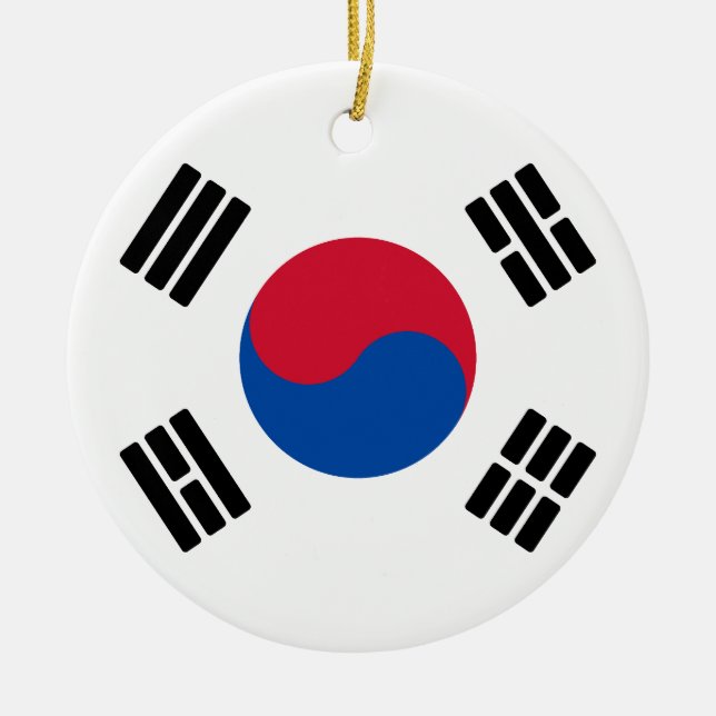 Flag of South Korea Ceramic Ornament (Front)