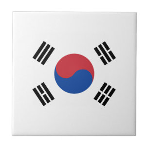 Flag of South Korea Ceramic Tile