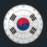 Flag of South Korea Metal Cage Dartboard<br><div class="desc">Flag of South Korea Metal Cage Dartboard</div>