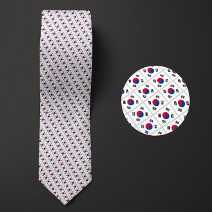 Flag of South Korea Pattern Tie