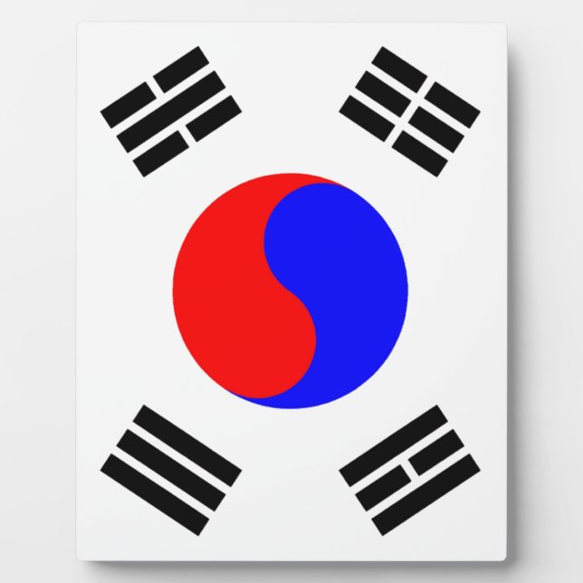 Flag of South Korea Plaque (Front)
