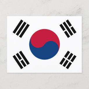 Flag of South Korea Postcard