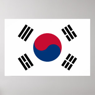 Flag of South Korea Poster