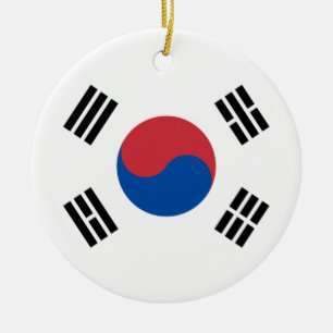 Flag of South Korea (ROK) Ceramic Ornament