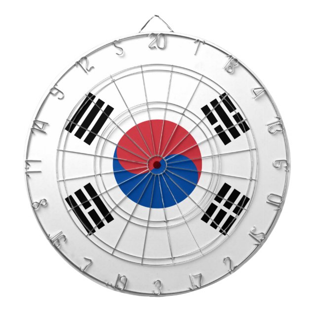 Flag of South Korea (ROK) Dartboard (Front)
