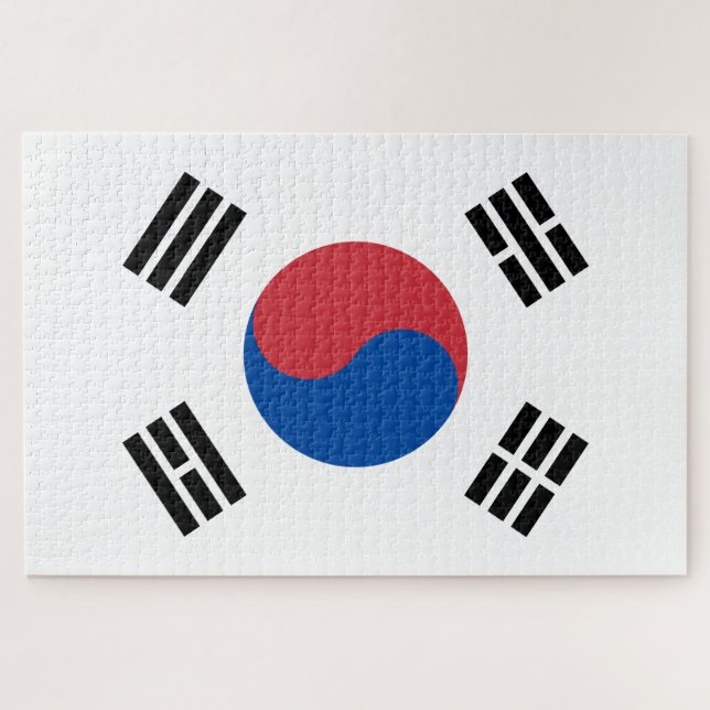 Flag of South Korea (ROK) Jigsaw Puzzle (Horizontal)