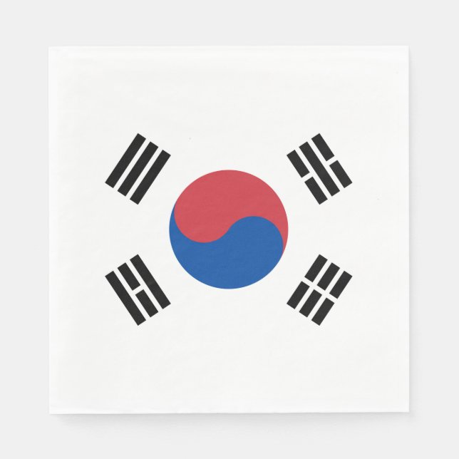 Flag of South Korea (ROK) Napkin (Front)